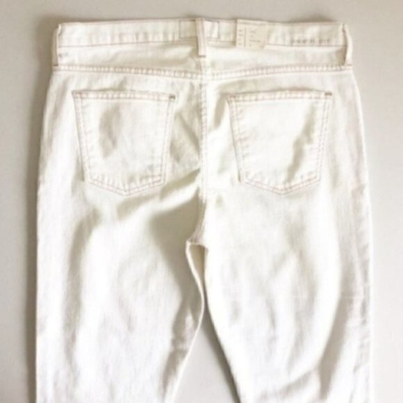 Current / Elliott Kick Jean 32 NWT Electric Destroy Ankle Cropped Distressed - Picture 7 of 12